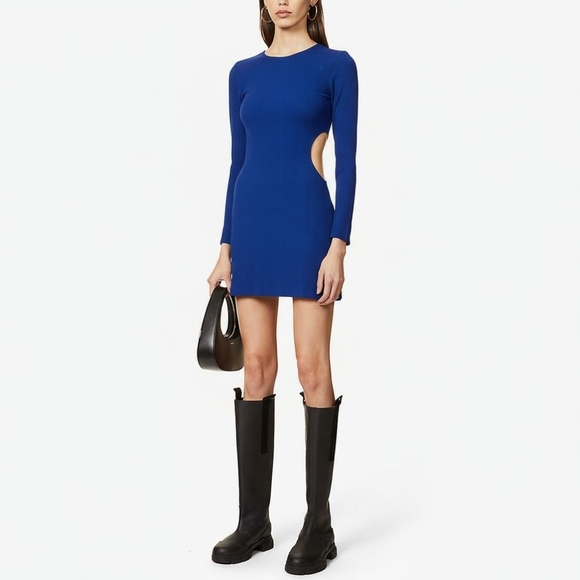 Reformation Dresses & Skirts - Reformation Kensy Long Sleeve Minidress In Royal